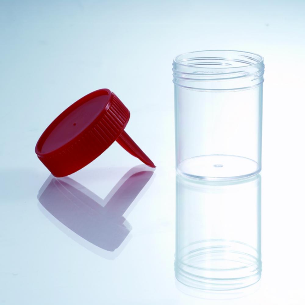 sample cup/stool container 60ml with stick